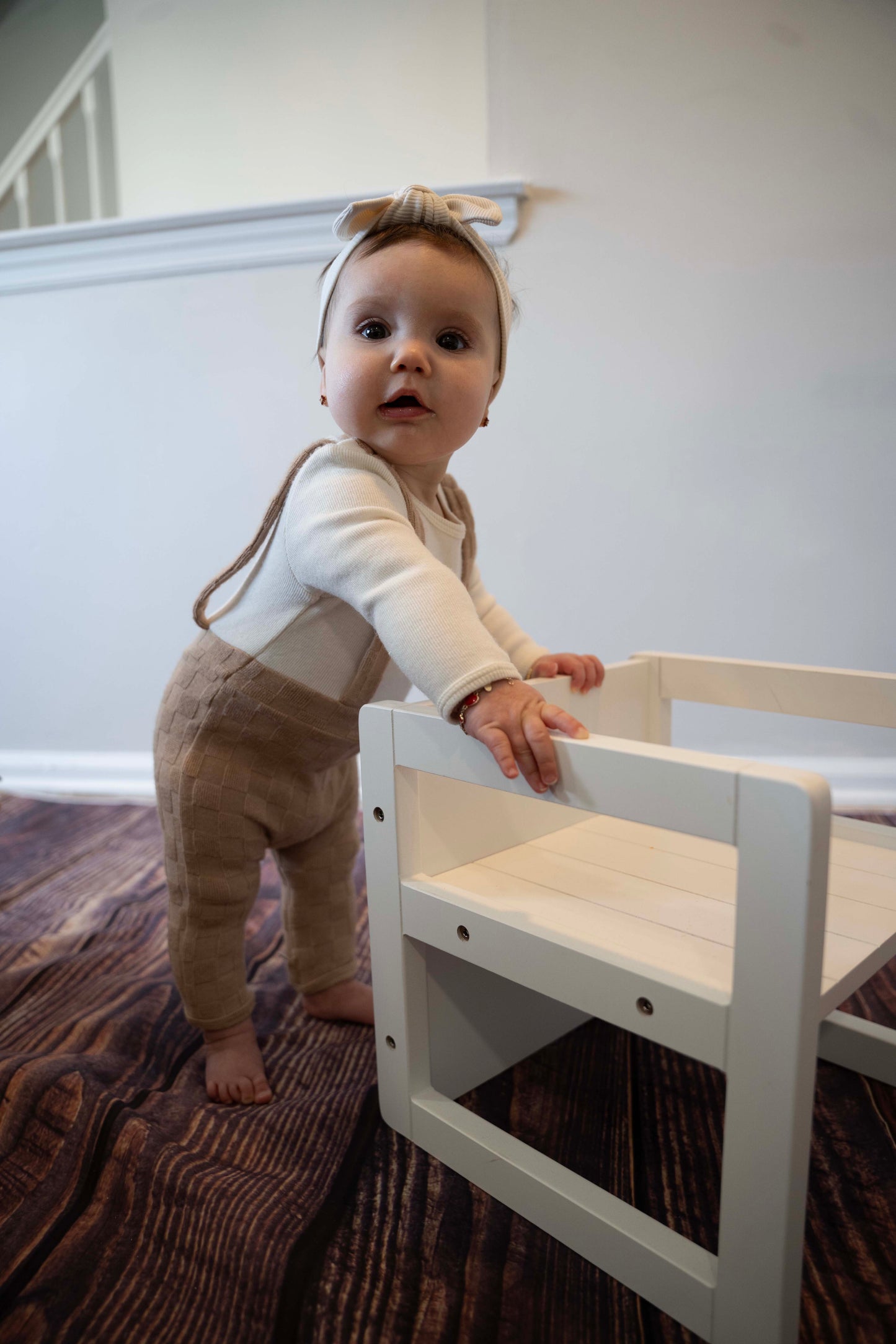 Camel Checker Romper