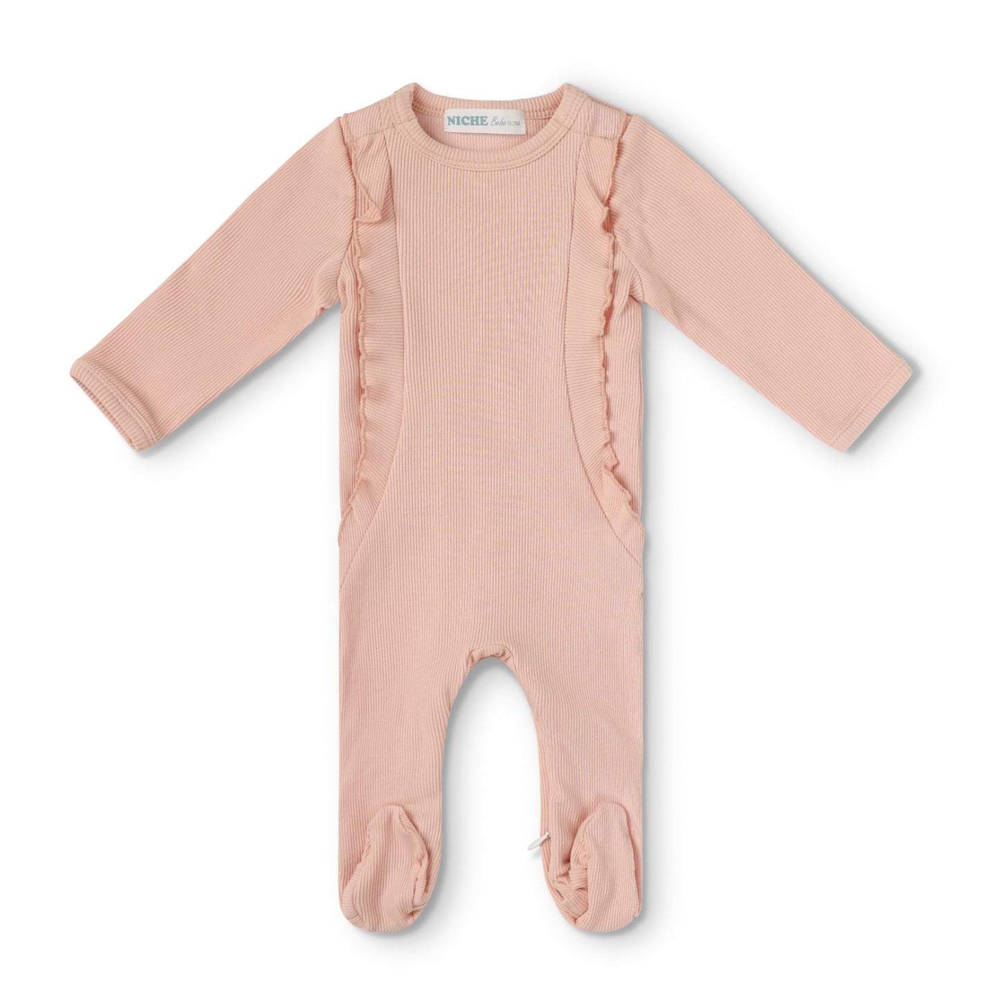 Ballet Pink Ruffle Footie