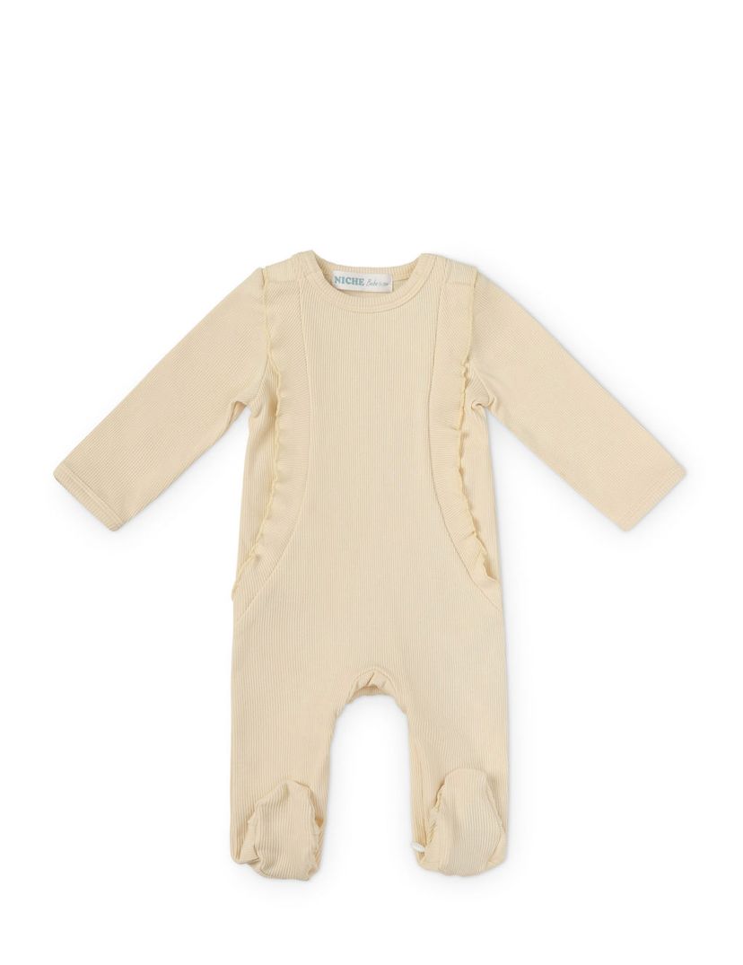 Ivory Ruffle Footie