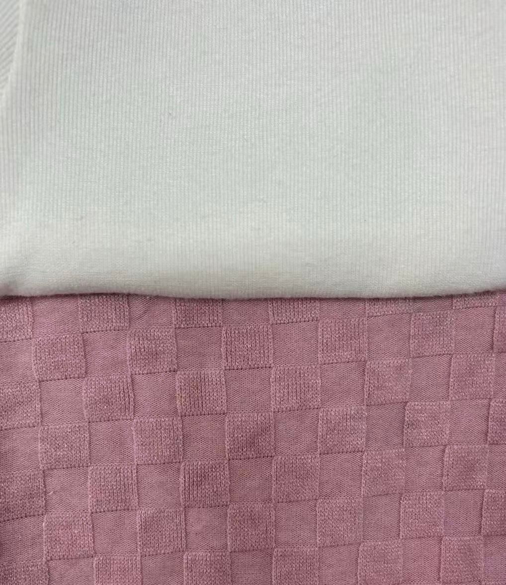 Pink Checker Romper