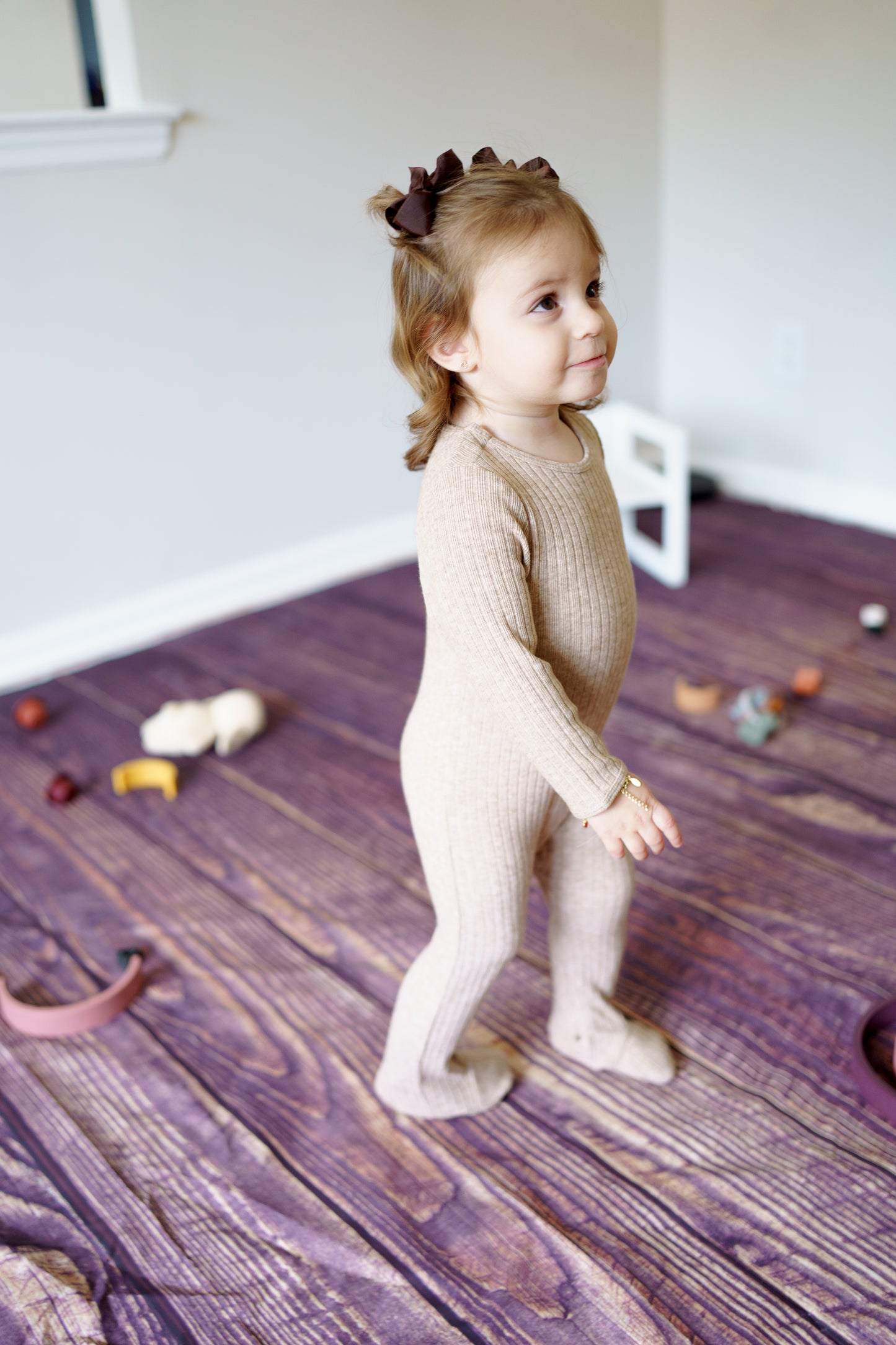 Desert Tan Thick Ribbed Footie
