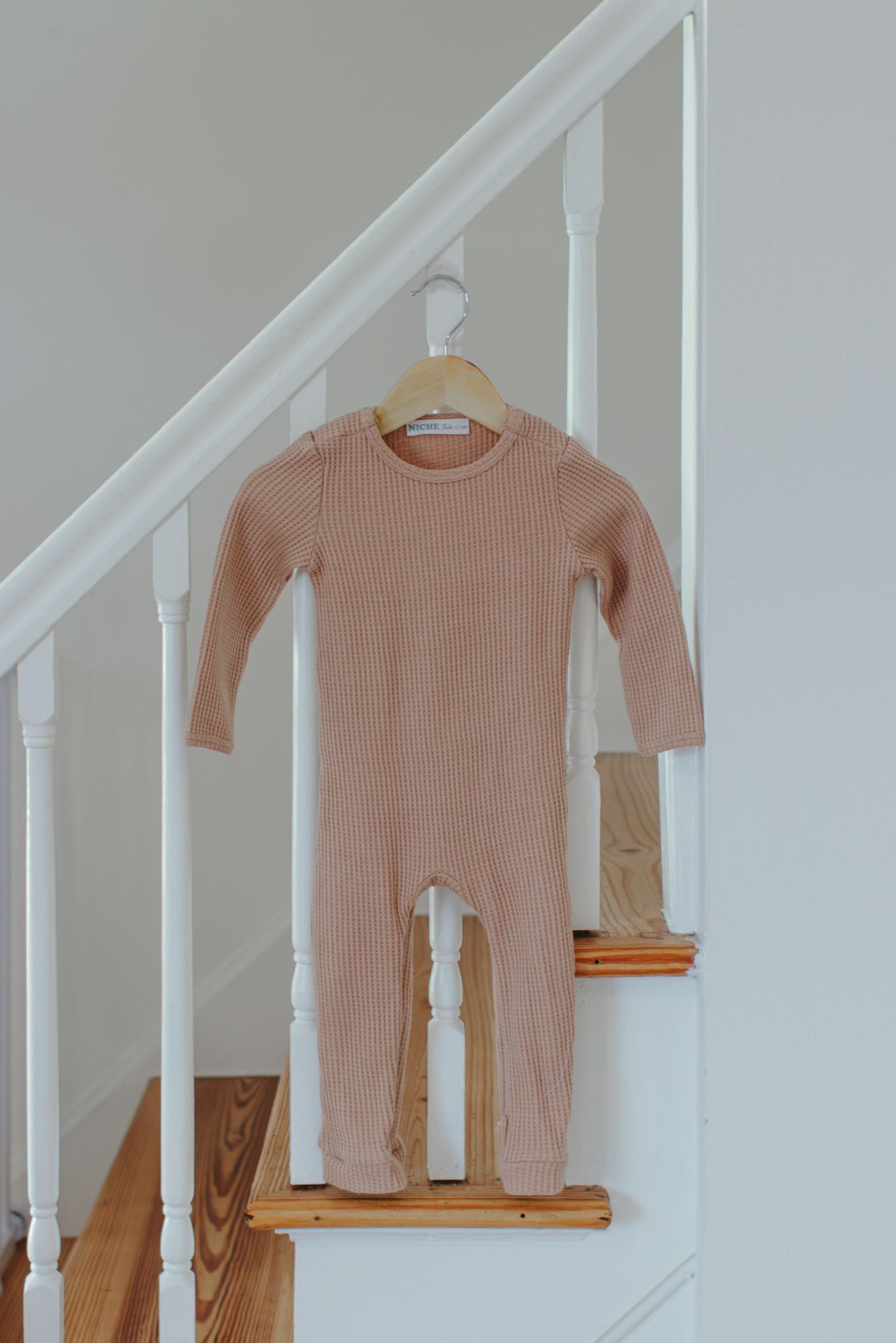 Taupe Waffle Knit Romper