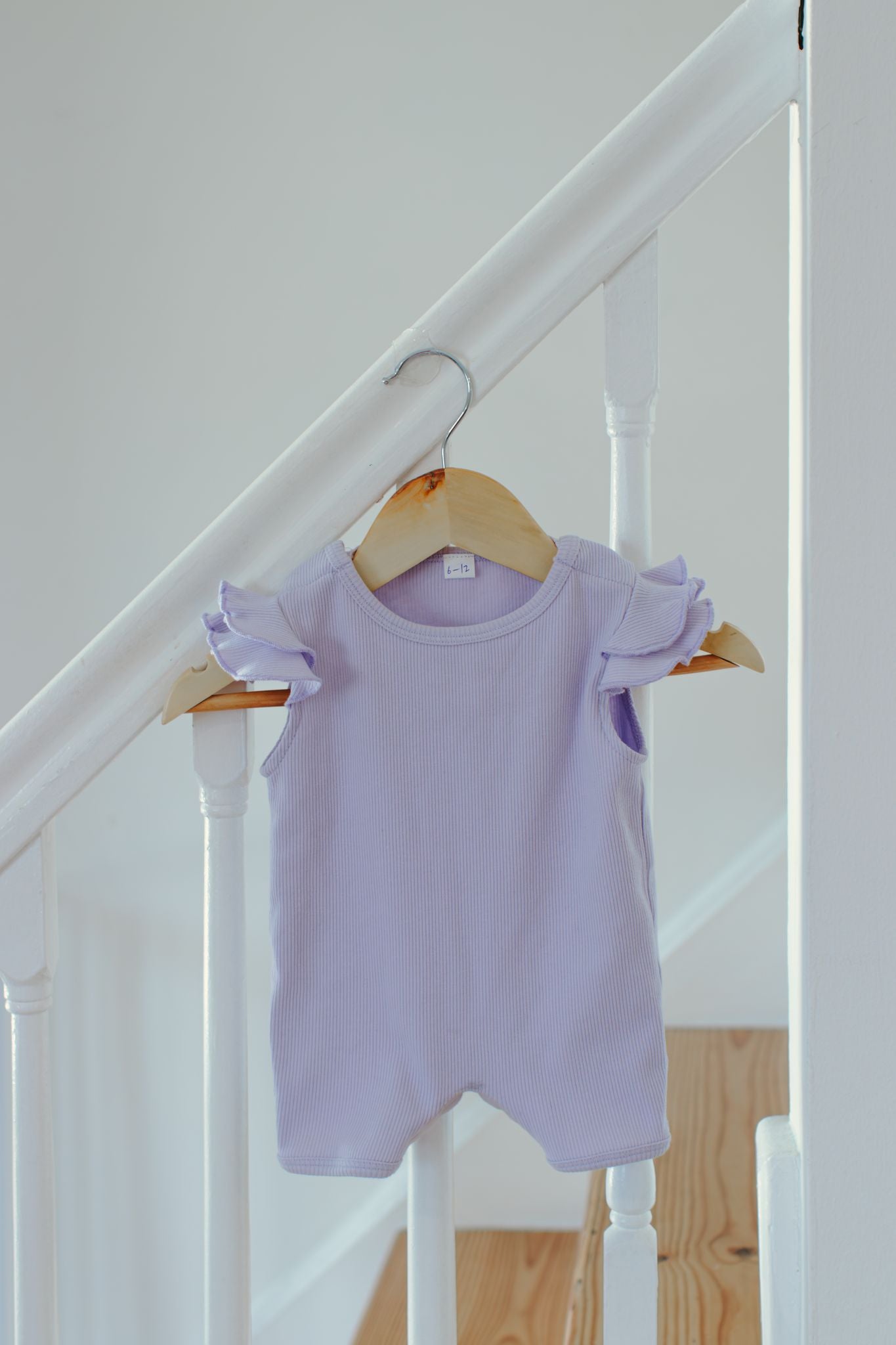 Lavender Ruffle Romper