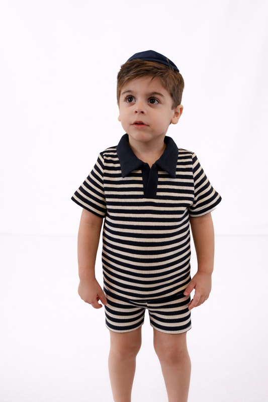 Navy Collard Set