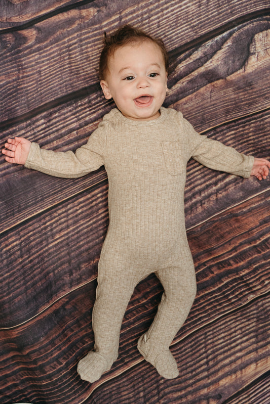Desert Tan Thick Ribbed Pocket Footie