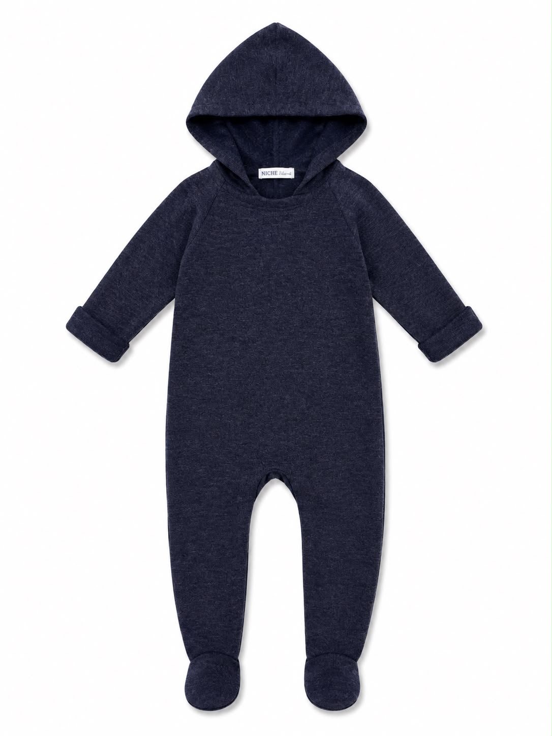 Heathered Navy Bare Comfort Footie