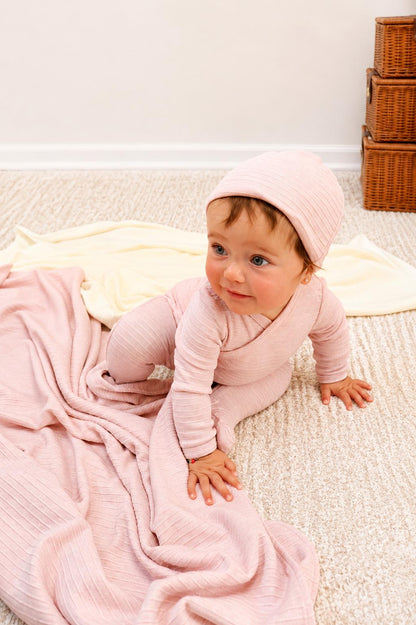 Pink Pure Ribbed Layette