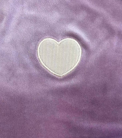 Pink Ribbed Velour Footie
