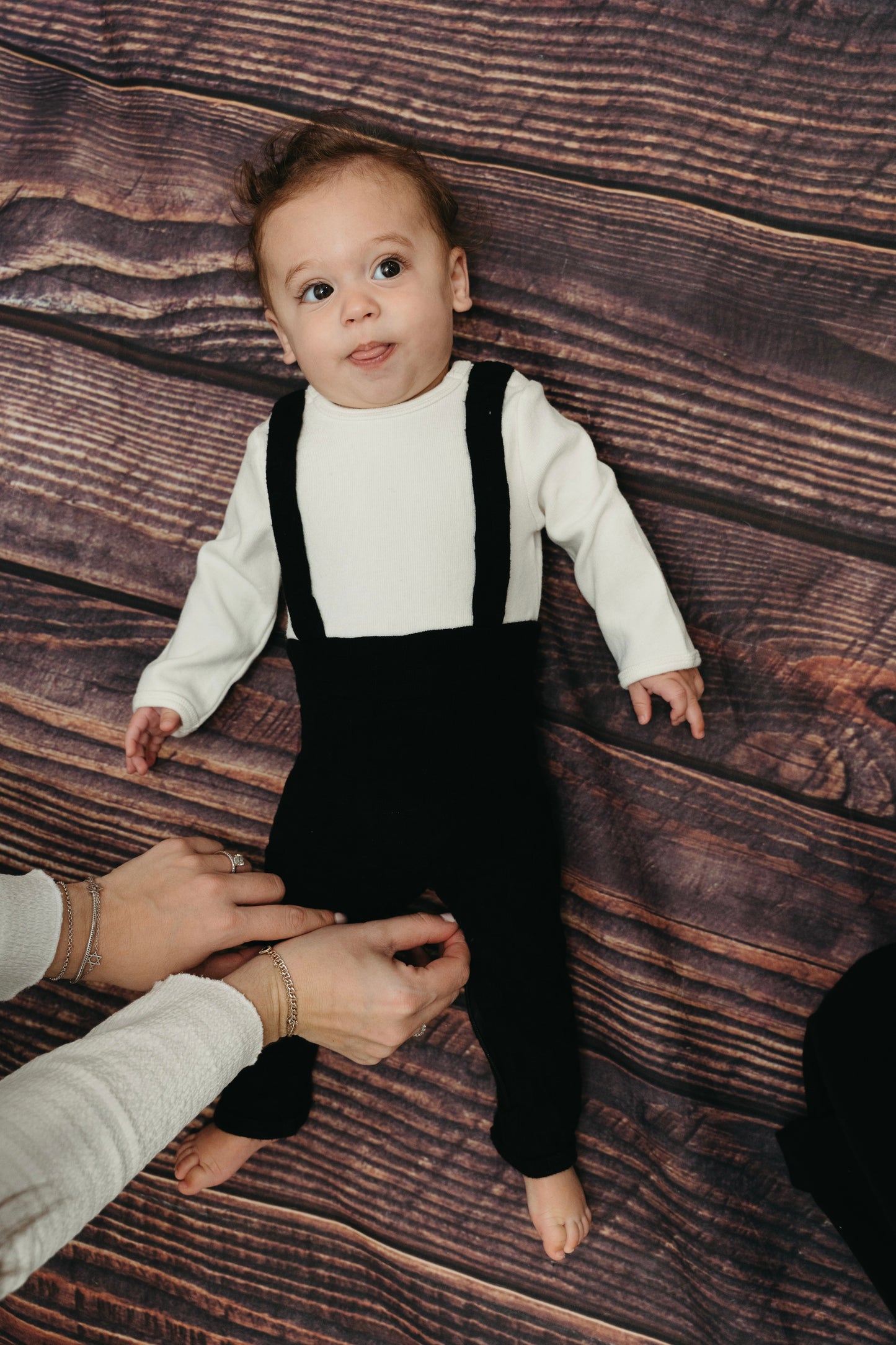 Black Checker Romper