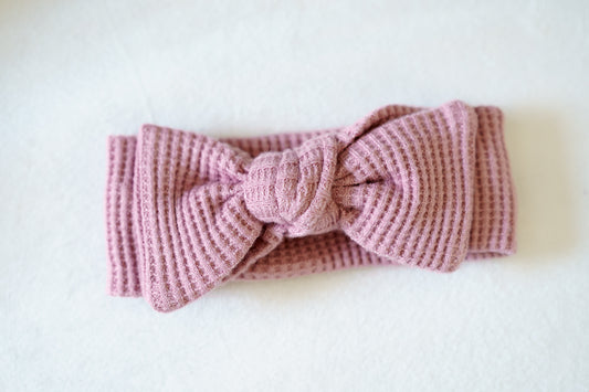 Blush Waffle Knit Headband