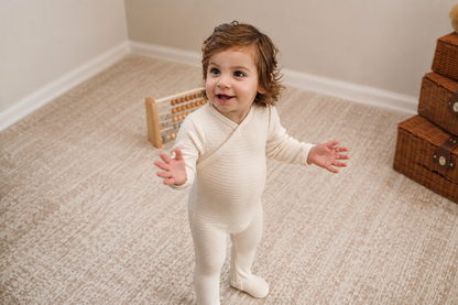 Ivory Pure Ribbed Footie