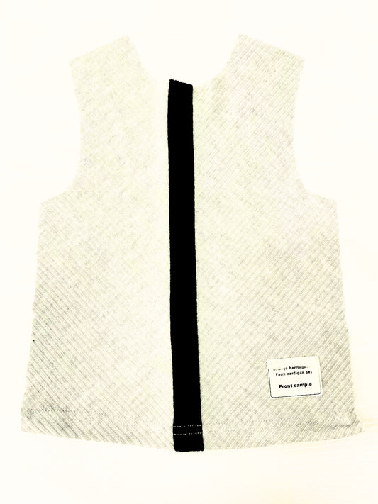 Ivory Herringbone Stripe Set