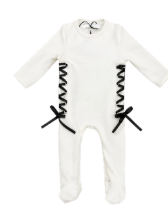 Ivory Corset Footie