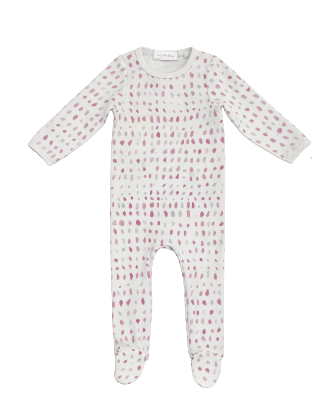 Pink Speckle Footie