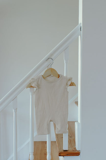 Ivory Ruffle Romper