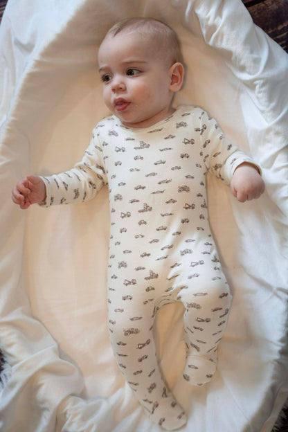 Truck Print Footie