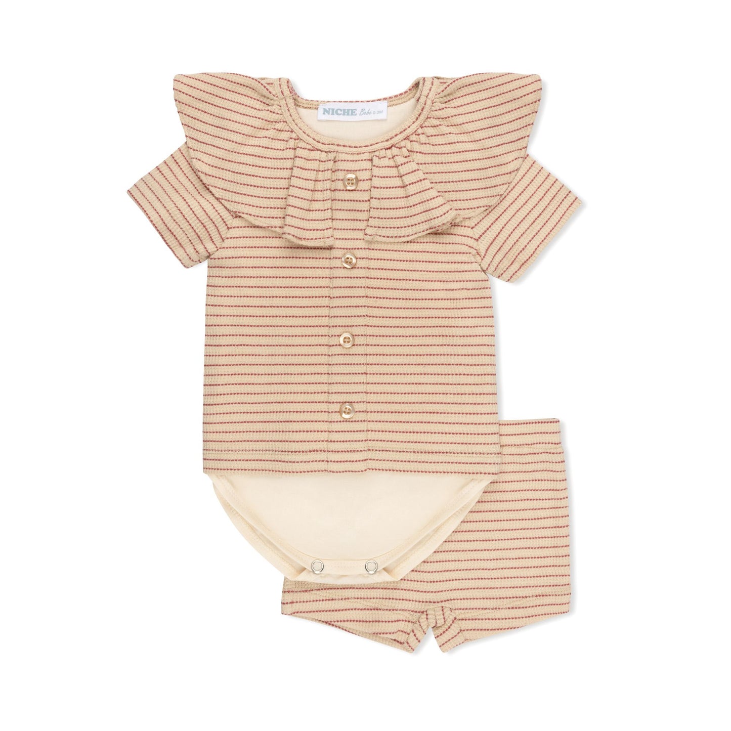 Magenta Faux Cardigan Set