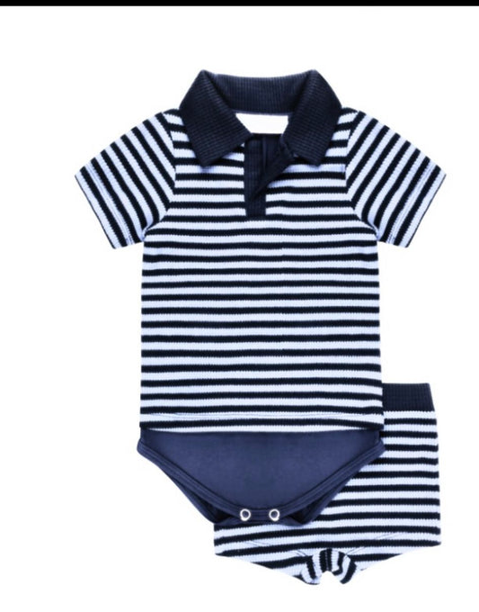 Navy Collard Set