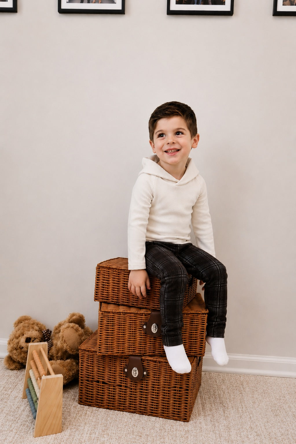 Ivory Shawl Neck Top