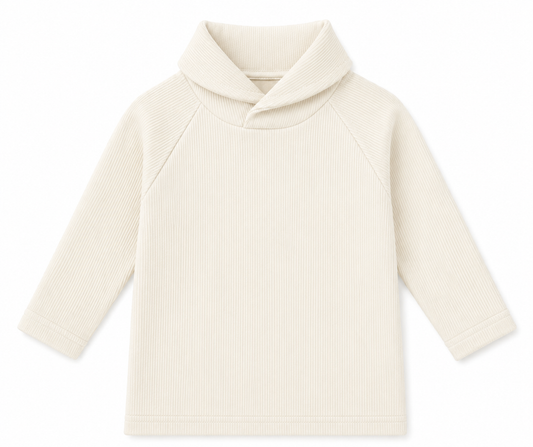 Ivory Shawl Neck Top