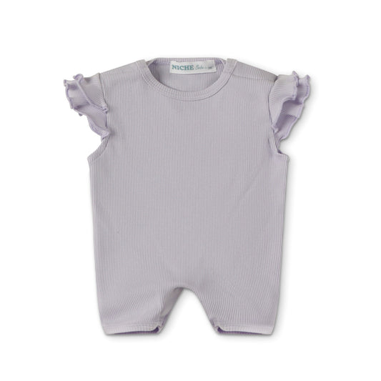 Lavender Ruffle Romper